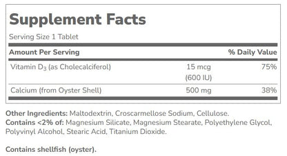 21st Century Calcium 500 Plus Extra D Caplets, 400 Stück – Hochdosiertes Calcium & Vitamin D3 für starke Knochen