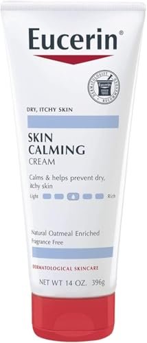 Eucerin Skin Calming, Duftfreie Creme 8 oz – Beruhigende Feuchtigkeitspflege für empfindliche Haut