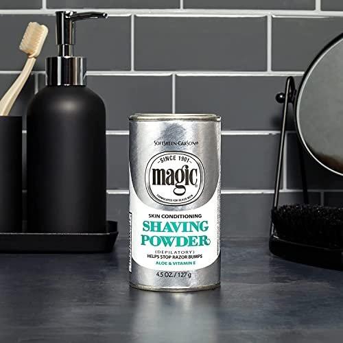 Magic Skin Conditioning Shaving Powder 4.5 oz (4er-Pack) – Sanfte Rasur für empfindliche Haut