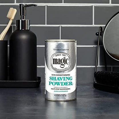 Magic Skin Conditioning Shaving Powder 4.5 oz (4er-Pack) – Sanfte Rasur für empfindliche Haut