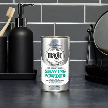 Magic Skin Conditioning Shaving Powder 4.5 oz (4er-Pack) – Sanfte Rasur für empfindliche Haut