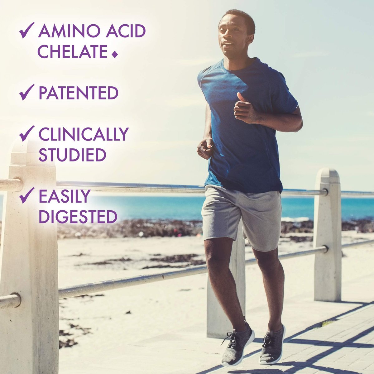 Bluebonnet Nutrition Albion Gepufferte Chelat-Magnesium 200 mg - 60 vegane Kapseln, Stressabbau, Nicht-GVO, Glutenfrei, Sojafrei, Milchfrei, Koscher