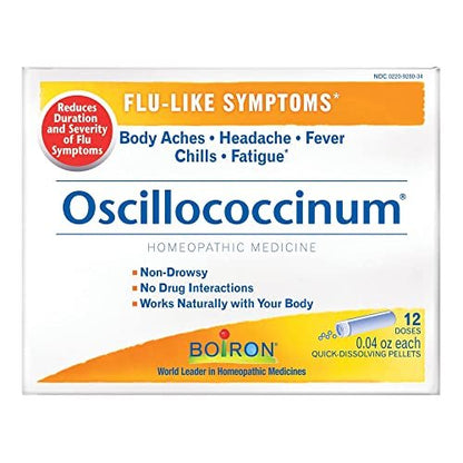 Boiron Oscillococcinum 12 Dosen – Homöopathisches Mittel gegen grippeähnliche Symptome