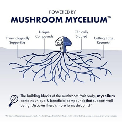 Host Defense MyCommunity Kapseln - 17 Pilzsorten Mischung zur Immununterstützung - Pflanzliches Nahrungsergänzungsmittel mit Löwenmähne, Reishi, Chaga, Cordyceps, Truthahnschwanz & mehr - 30 Kapseln (15 Portionen)