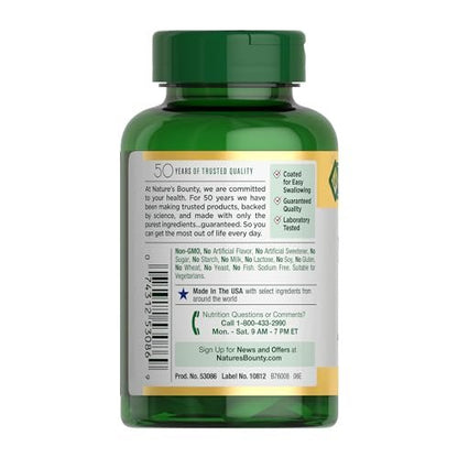 Nature's Bounty Magnesium 500mg Tabletten – 200 Stück (2er-Pack) für Knochen- und Muskelgesundheit