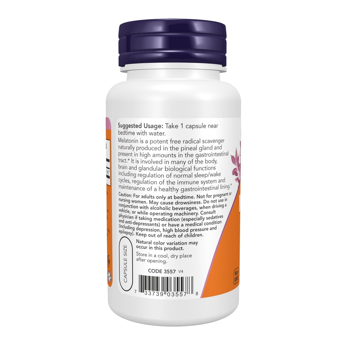 NOW Foods Melatonin Extra Strength 10 mg – 100 vegane Kapseln zur Förderung eines gesunden Schlafzyklus*