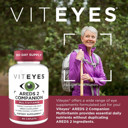 Viteyes Classic AREDS 2 Begleit-Multivitamin-Präparat, umfassende Multivitamin-Formel für AREDS 2 Anwender, 90 Kapseln