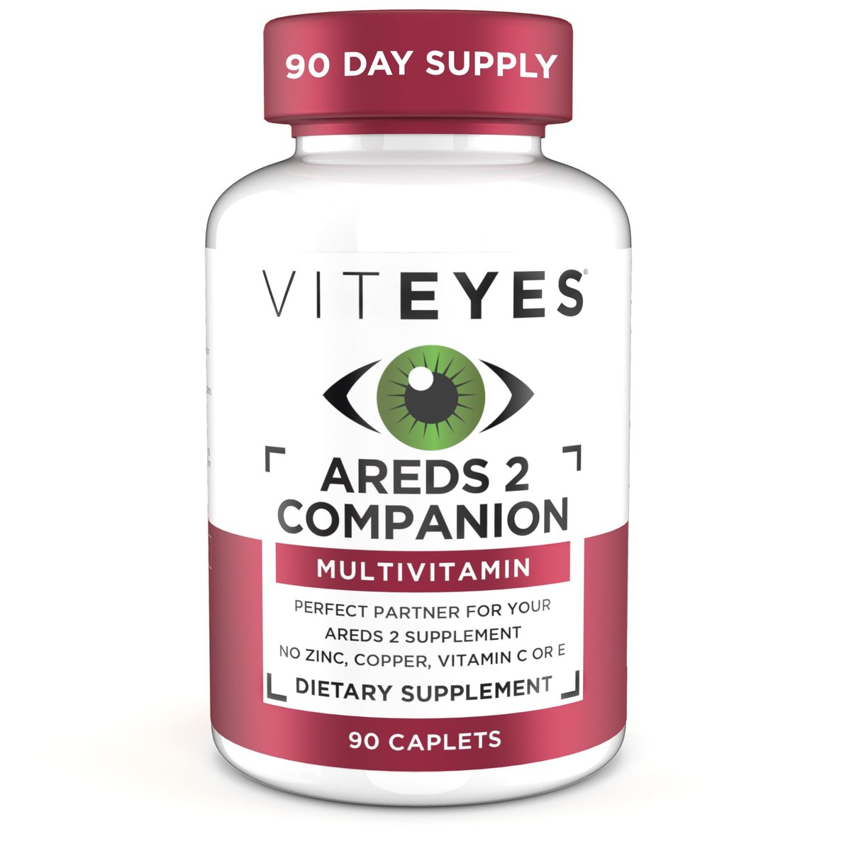 Viteyes Classic AREDS 2 Begleit-Multivitamin-Präparat, umfassende Multivitamin-Formel für AREDS 2 Anwender, 90 Kapseln