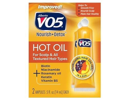 Alberto VO5 Hot Oil Therapie Behandlung 2er-Pack 0,5 Unze (14ml) (6er-Pack)