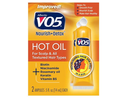 Alberto VO5 Hot Oil Therapie Behandlung 2er-Pack 0,5 Unze (14ml) (6er-Pack)