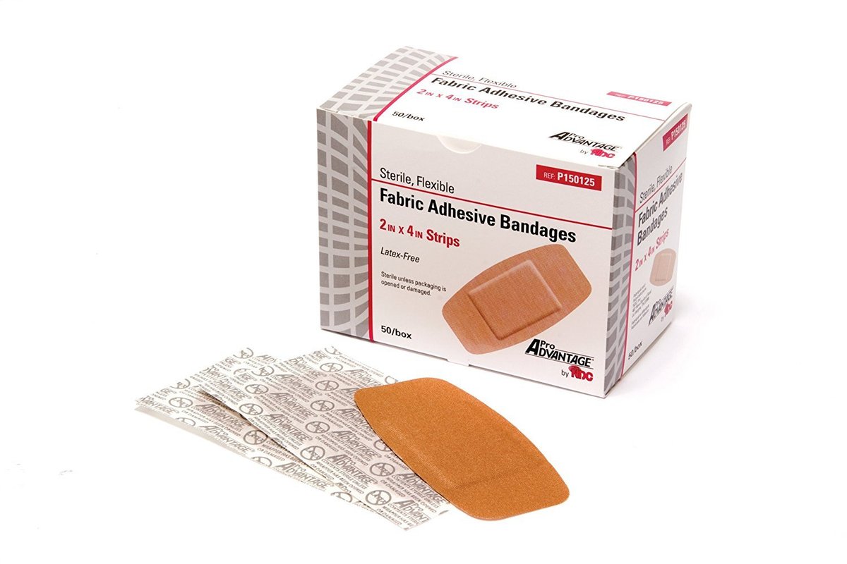 ProAdvantage TM80759 P150125 Flexible Große Haftverbände 2" x 4" (Packung mit 50)