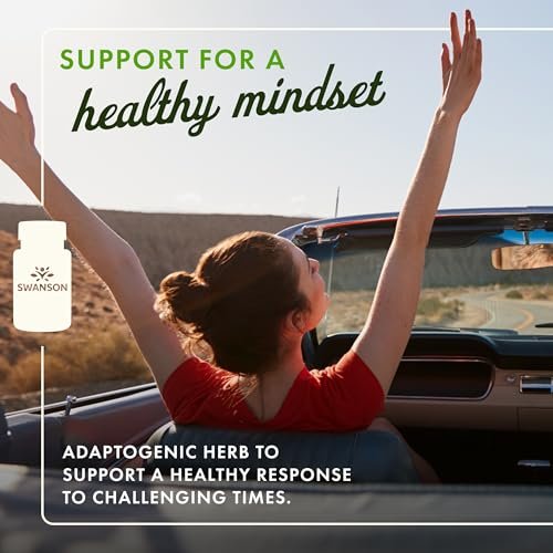 Swanson Ultimate Ashwagandha KSM-66 – Pflanzliches Nahrungsergänzungsmittel zur Unterstützung eines gesunden Stressniveaus und zur Förderung von Entspannung – 60 vegane Kapseln à 250 mg
