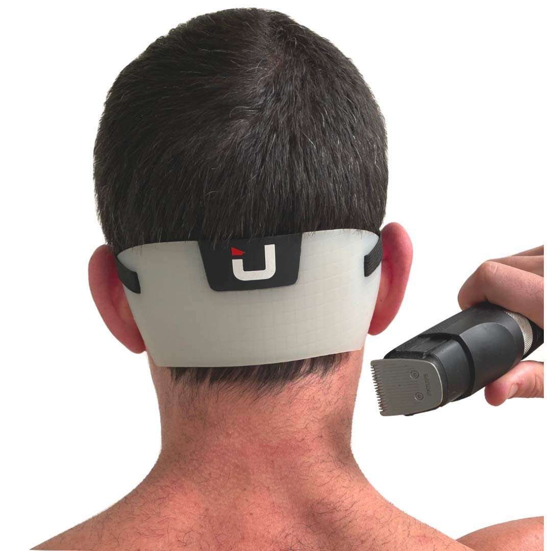 EdgUp 2.0 Professionelle Barber Nackenlinien-Rasierschablone | Fade & Lineup Haarschneidehilfe | DIY Haarschnitt-Schablonenwerkzeug | Freihändiger Nackentrimmer-Führer | Flexibles Silikon für die Herrenpflege
