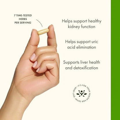 Swanson Uric Acid Cleanse – Natürliche Unterstützung für die Nieren mit 7 Kräutern (60 Veggie-Kapseln)