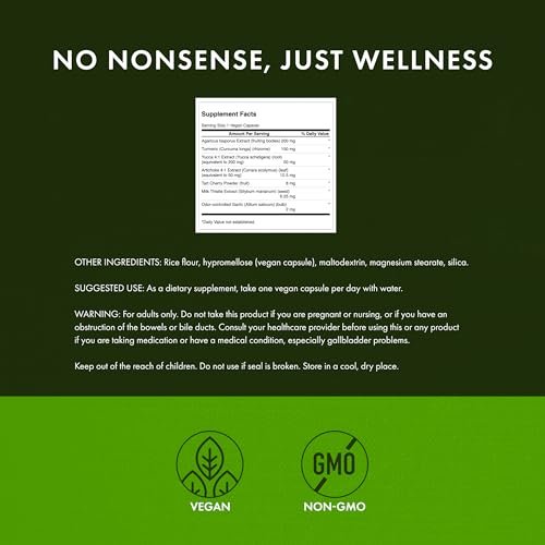 Swanson Uric Acid Cleanse – Natürliche Unterstützung für die Nieren mit 7 Kräutern (60 Veggie-Kapseln)