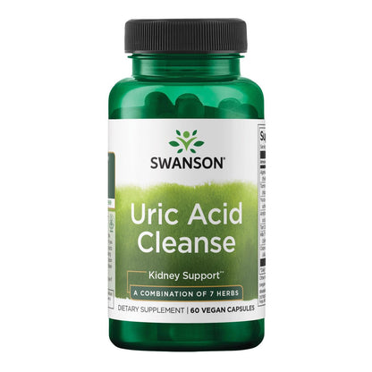 Swanson Uric Acid Cleanse – Natürliche Unterstützung für die Nieren mit 7 Kräutern (60 Veggie-Kapseln)