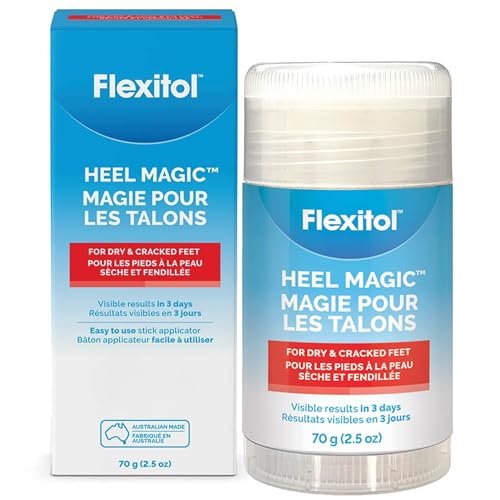 Flexitol Heel Magic Stick – Fußpflegestift für rissige Fersen mit Urea, Sheabutter & Vitamin E, 2,5 Unzen
