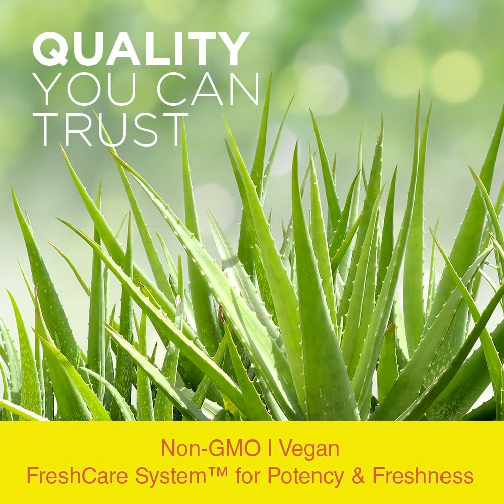Nature's Life Aloe Vera Inner Leaf – Hautgesundheit, Verdauungsunterstützung & Regelmäßigkeit mit Fenchel – Nicht-GVO & Vegan – Ohne Füllstoffe – 100 Veggie-Kapseln
