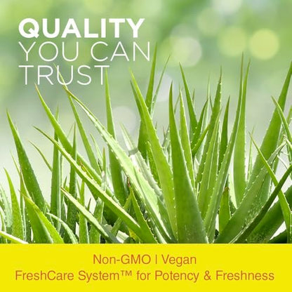 Nature's Life Aloe Vera Inner Leaf – Hautgesundheit, Verdauungsunterstützung & Regelmäßigkeit mit Fenchel – Nicht-GVO & Vegan – Ohne Füllstoffe – 100 Veggie-Kapseln
