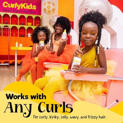 CurlyKids Anti-Frizz Styling Paste für lockiges, krauses und gemischtes Haar – Glättet Kanten, bändigt Fliegenhaare, maximale Feuchtigkeit, kein klebriger Rückstand – 6 oz
