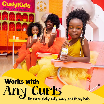 CurlyKids Anti-Frizz Styling Paste für lockiges, krauses und gemischtes Haar – Glättet Kanten, bändigt Fliegenhaare, maximale Feuchtigkeit, kein klebriger Rückstand – 6 oz