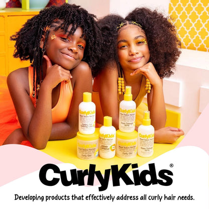 CurlyKids Anti-Frizz Styling Paste für lockiges, krauses und gemischtes Haar – Glättet Kanten, bändigt Fliegenhaare, maximale Feuchtigkeit, kein klebriger Rückstand – 6 oz