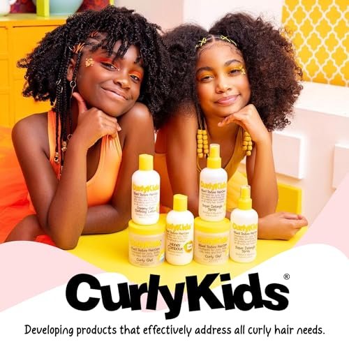 CurlyKids Anti-Frizz Styling Paste für lockiges, krauses und gemischtes Haar – Glättet Kanten, bändigt Fliegenhaare, maximale Feuchtigkeit, kein klebriger Rückstand – 6 oz