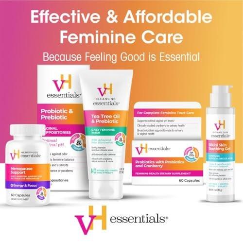 vH essentials Probiotika mit Präbiotika und Cranberry für die weibliche Gesundheit - 60 Kapseln