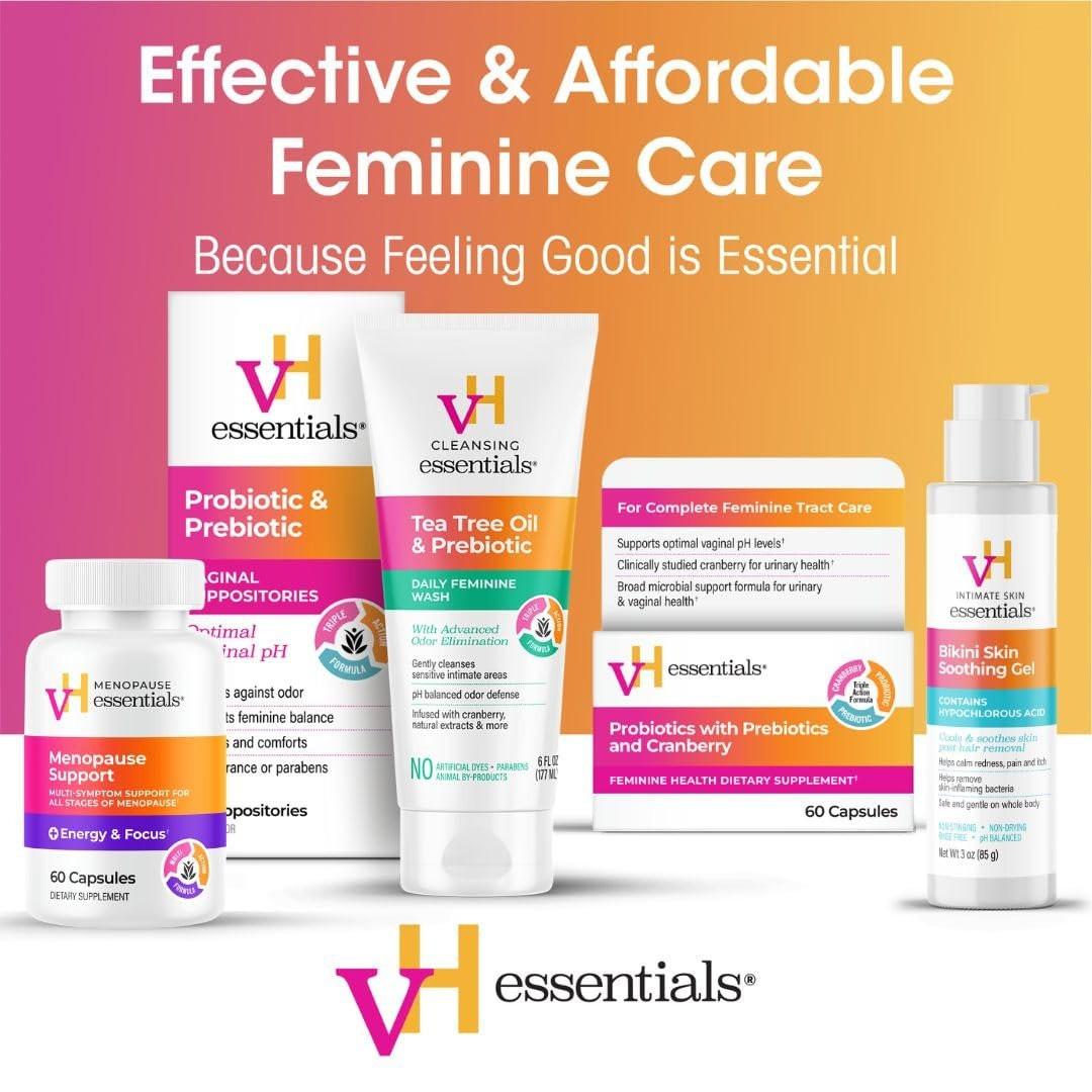 vH essentials Probiotika mit Präbiotika und Cranberry für die weibliche Gesundheit - 60 Kapseln