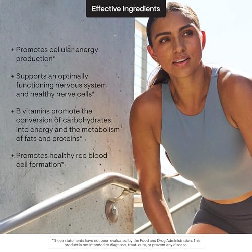 THORNE Basic B-Complex – Vitamin-B-Komplex mit Cholin für Zellenergie, Gehirnfunktion und Blutbildung – 60 Kapseln
