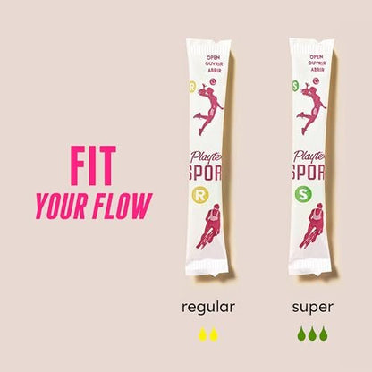 Playtex Sport Odor Shield Tampons Regular – 32 Stück | Geruchskontrolle & 360° Leak Defense für aktive Frauen