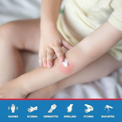 MED Pride Hydrocortison-Creme 1%, 28 g – Maximale Stärke gegen Juckreiz & Entzündungen bei Ekzemen, Dermatitis, Hautausschlägen, Giftefeu, Rötungen & leichten Hautreizungen