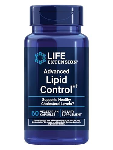 Life Extension Advanced Lipid Control – Amla-Extrakt, Indische Stachelbeere, Herzgesundheit, Endothelgesundheit, Vegetarisch, Glutenfrei, 60 Kapseln