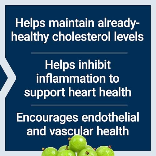 Life Extension Advanced Lipid Control – Amla-Extrakt, Indische Stachelbeere, Herzgesundheit, Endothelgesundheit, Vegetarisch, Glutenfrei, 60 Kapseln