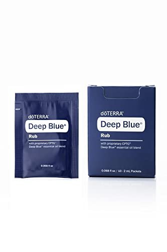 doTERRA Deep Blue Rub Proben, 0,07 Fl Oz (10er-Pack) – Beruhigende Kräutermischung