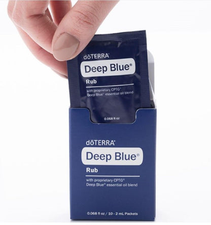 doTERRA Deep Blue Rub Proben, 0,07 Fl Oz (10er-Pack) – Beruhigende Kräutermischung