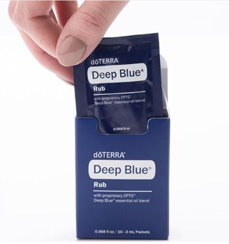 doTERRA Deep Blue Rub Proben, 0,07 Fl Oz (10er-Pack) – Beruhigende Kräutermischung