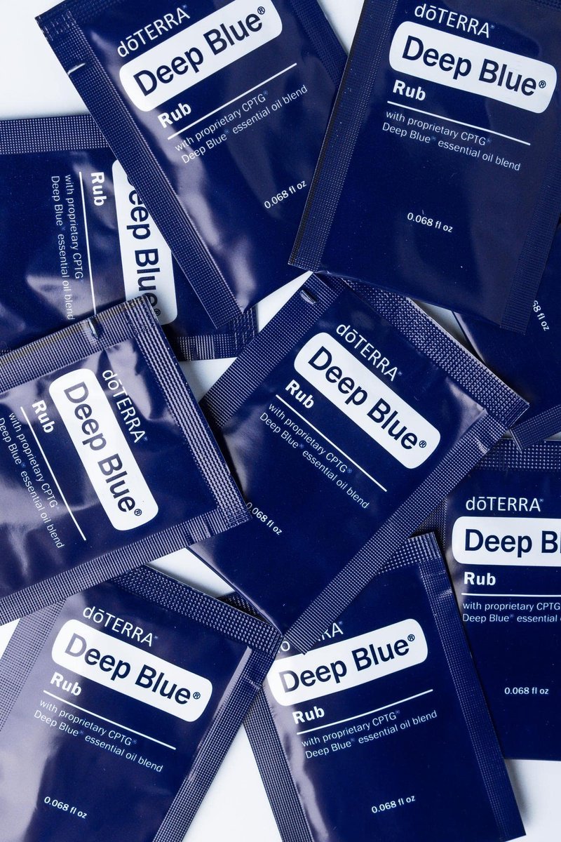 doTERRA Deep Blue Rub Proben, 0,07 Fl Oz (10er-Pack) – Beruhigende Kräutermischung