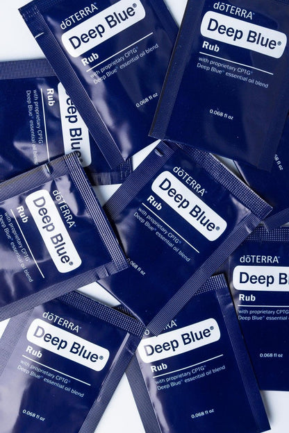 doTERRA Deep Blue Rub Proben, 0,07 Fl Oz (10er-Pack) – Beruhigende Kräutermischung