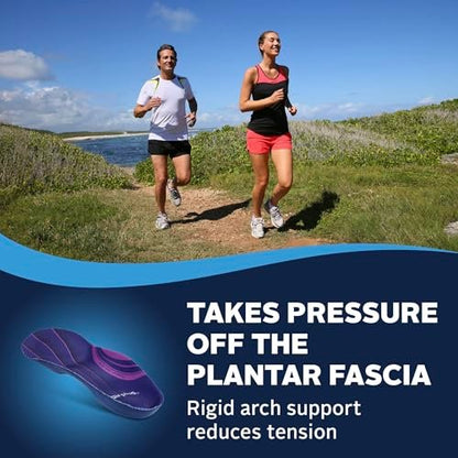 Airplus Plantarfaszie Orthotic 3/4 Länge Einlegesohle (FSA&HSA berechtigt) - Schaumstoffschale & Gel-Ferse - Tiefe Fersenkappe, Vollfuß-Gewölbeunterstützung - Weiche Polsterung & Stabilität - Passt in die meisten Schuhe & Stiefel - Unisex