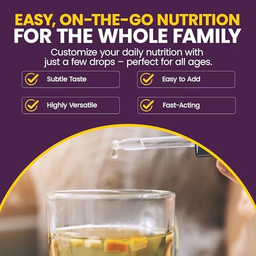 WellnessOne Ionische Flüssig-Zinktropfen zur Immununterstützung – Hoch absorbierbares Zinkpräparat für Kinder & Erwachsene – USA-getestet, vegan, nicht-GVO, glutenfrei, 1,67 fl oz