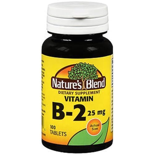 Nature's Blend Vitamin B-2 25 mg – 100 Tabletten – Hochwertiges Riboflavin-Präparat