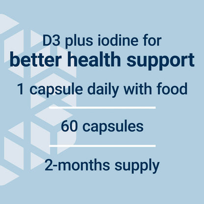 Life Extension Vitamin D3 mit Sea-Iodine™, 125 mcg (5000 IE) – Unterstützung für Immunsystem, Knochengesundheit und Schilddrüse – 1 Kapsel täglich, glutenfrei, nicht-GVO – 60 Kapseln