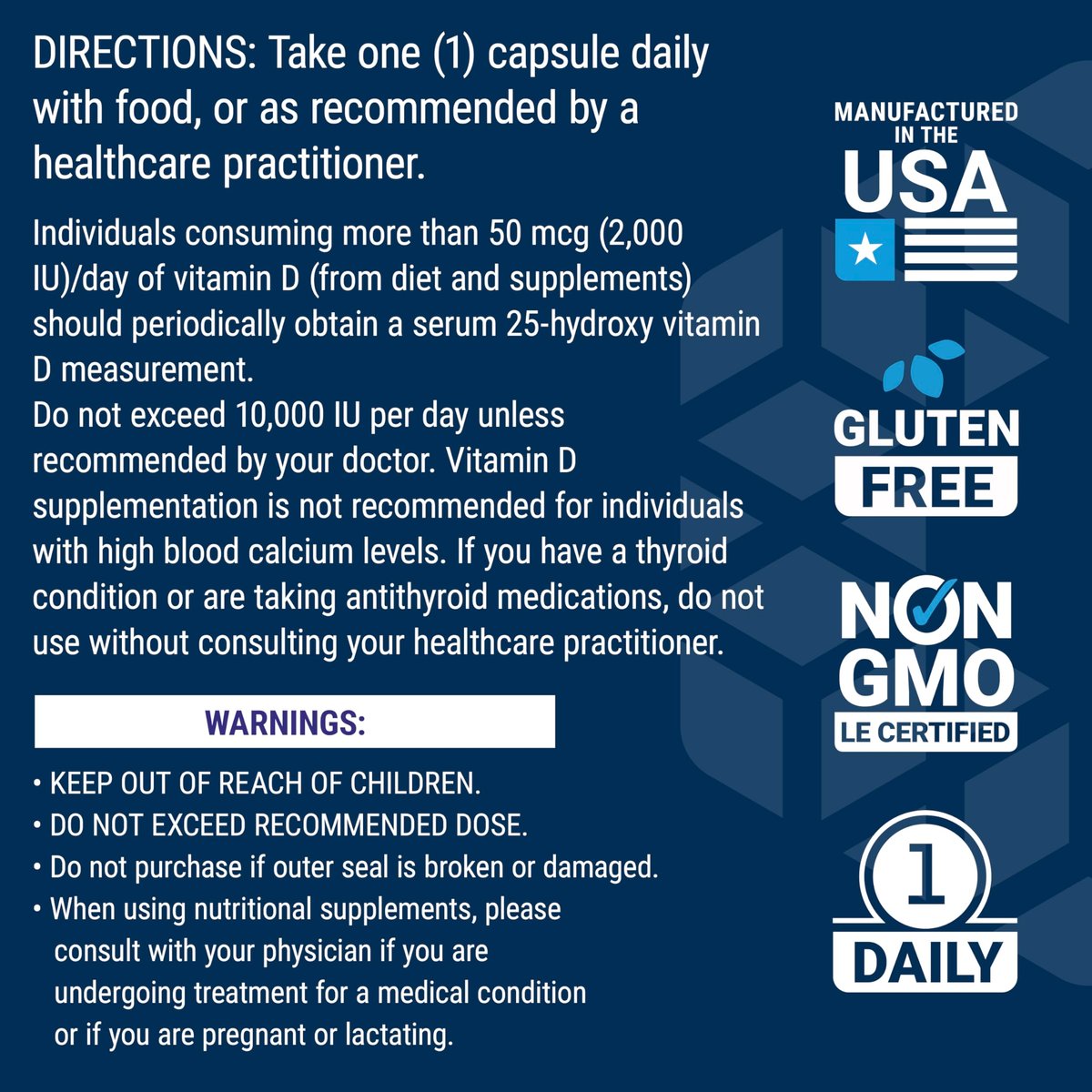 Life Extension Vitamin D3 mit Sea-Iodine™, 125 mcg (5000 IE) – Unterstützung für Immunsystem, Knochengesundheit und Schilddrüse – 1 Kapsel täglich, glutenfrei, nicht-GVO – 60 Kapseln