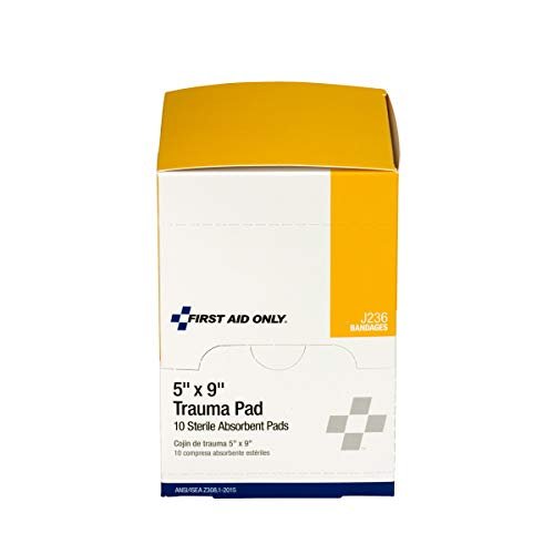 Erste Hilfe Trauma Pad 5 x 9 Zoll – 10 Stück Box | First Aid Only