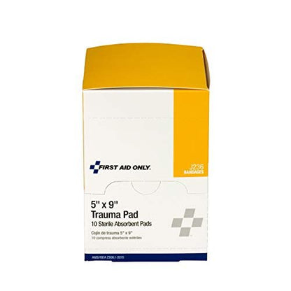 Erste Hilfe Trauma Pad 5 x 9 Zoll – 10 Stück Box | First Aid Only