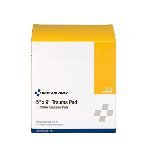 Erste Hilfe Trauma Pad 5 x 9 Zoll – 10 Stück Box | First Aid Only