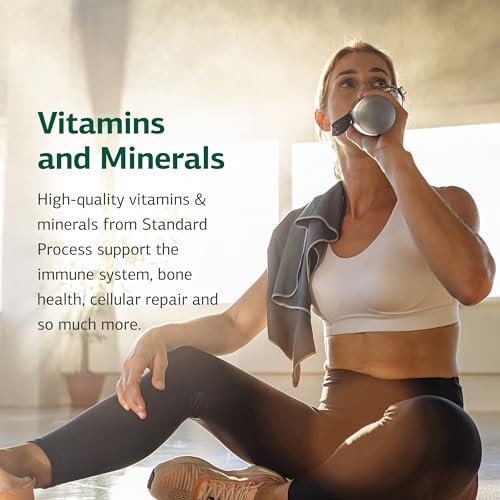 Standard Process Trace Minerals-B12 – Schilddrüsen- und Zellfunktionsunterstützung mit Jod, Zink und Kupfer – Knorpel- und Knochengesundheit – 90 Tabletten