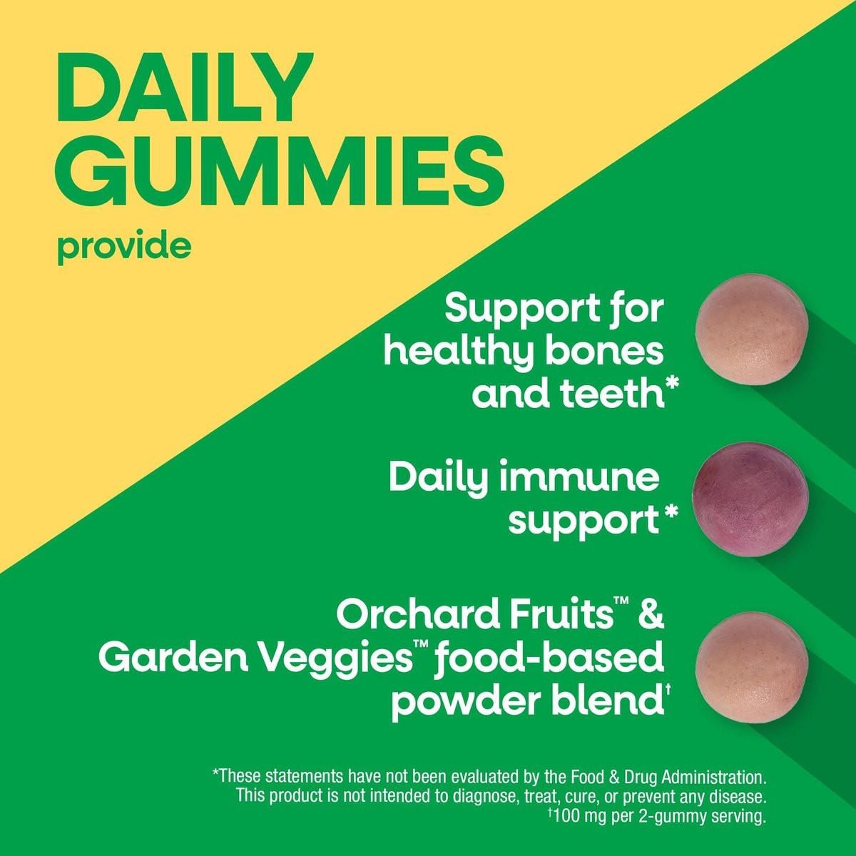 Nature's Way Alive! Kalzium Gummibärchen mit Vitamin D3 – 60 Stück, Erdbeer- und Himbeer-Zitronen-Geschmack