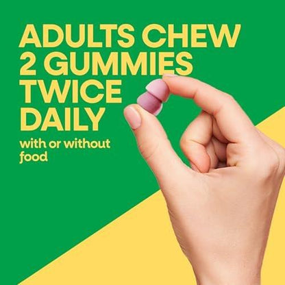 Nature's Way Alive! Kalzium Gummibärchen mit Vitamin D3 – 60 Stück, Erdbeer- und Himbeer-Zitronen-Geschmack